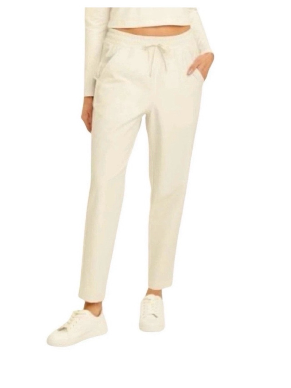 all in motion Cream Ankle Drawstring Jogger Pants